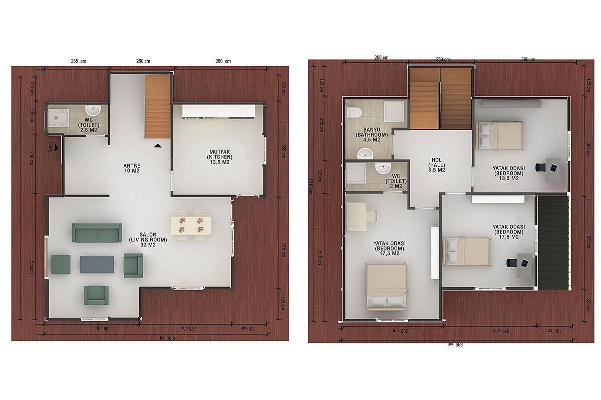 147 m² Prefabrik Villa 3+1 – görünüm 3