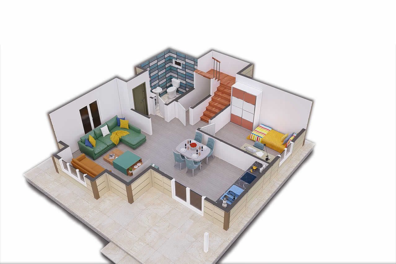 138 m² Prefabrik Villa 4+1 – görünüm 3