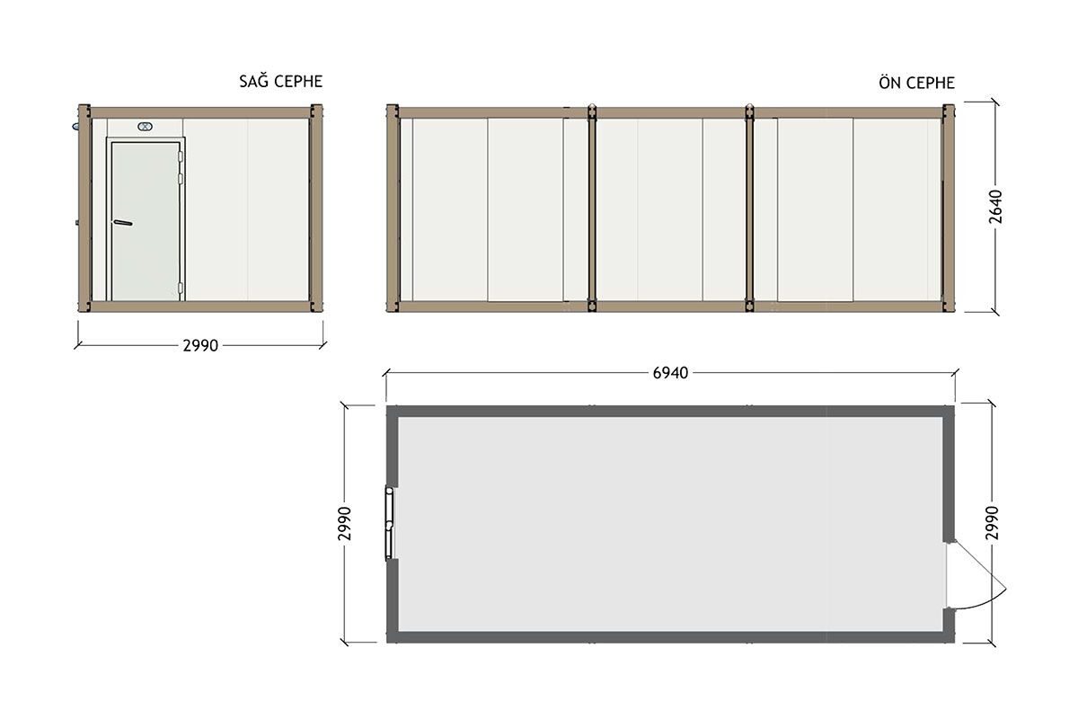 K1003 - Sandviç Konteyner 300x700cm – görünüm 3