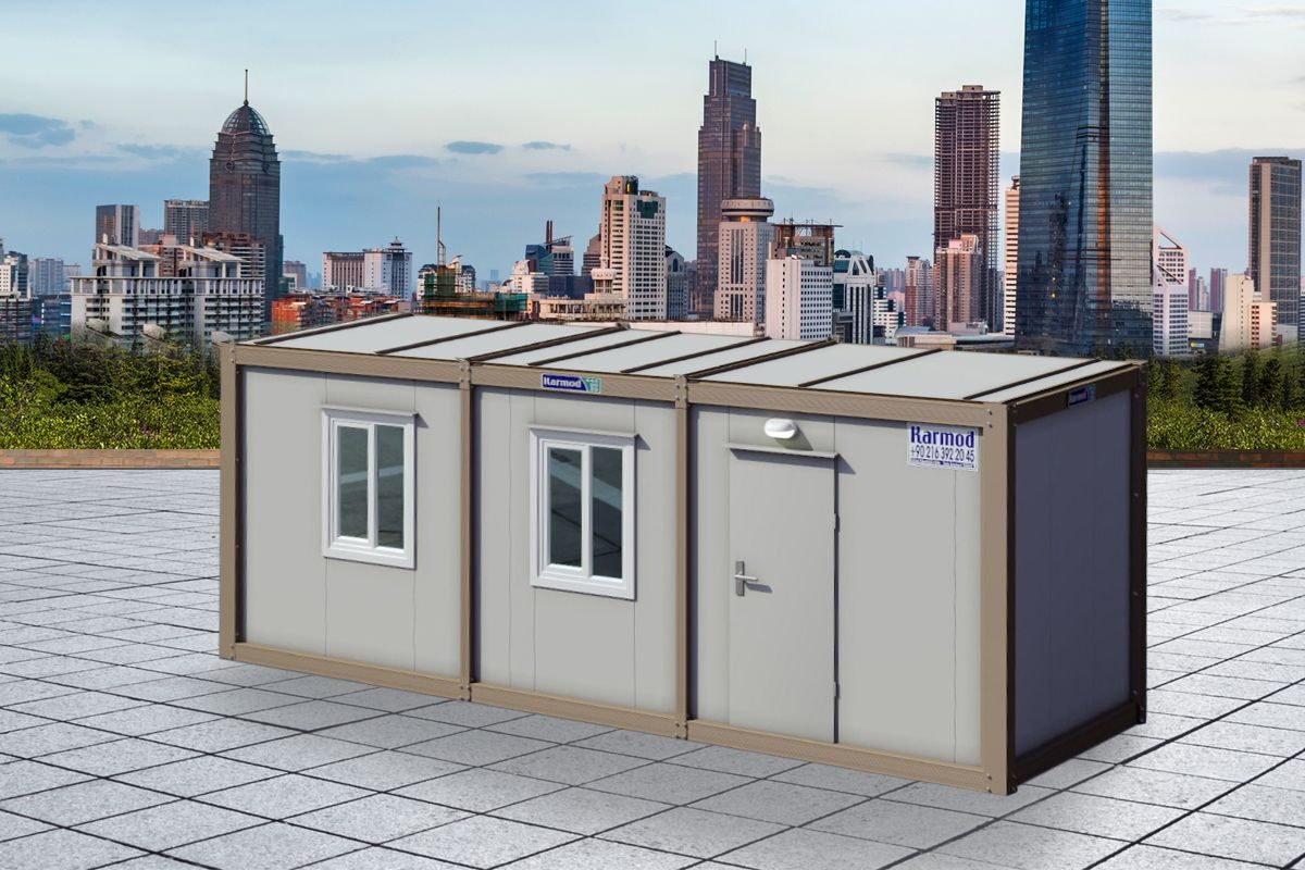 K2003 - Sandviç Konteyner 300x700cm ön cephe görünümü