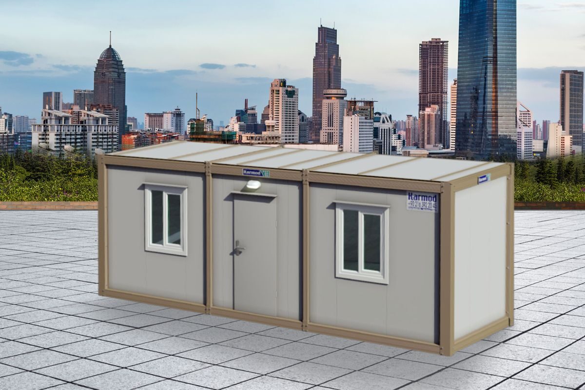 K3001 - Sandviç Konteyner 300x700cm ön cephe görünümü