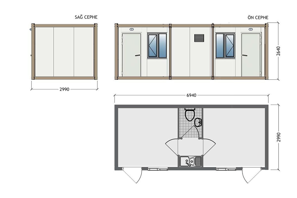 K3003 - Sandviç Konteyner 300x700cm – görünüm 2