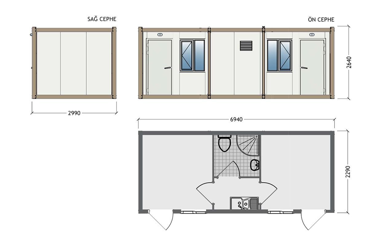 K3006 - Sandviç Konteyner 300x700cm – görünüm 2