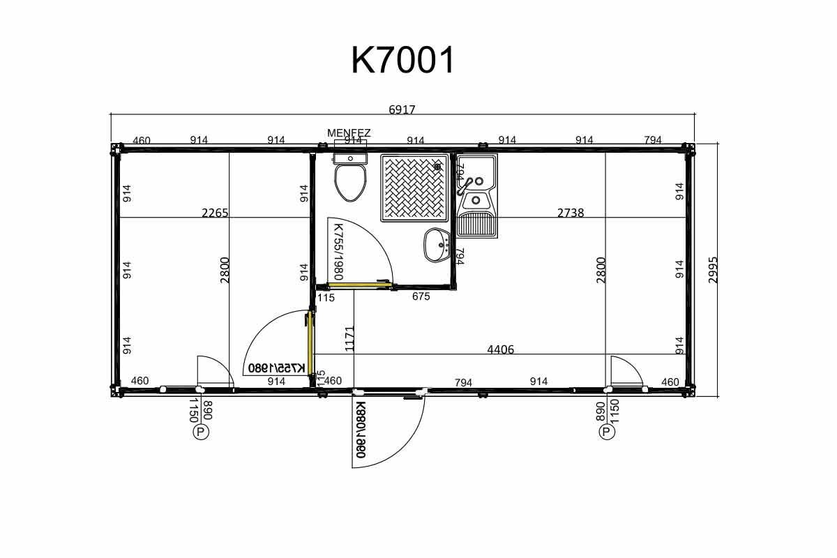 K7001 - Sandviç Konteyner 300x700cm – görünüm 3