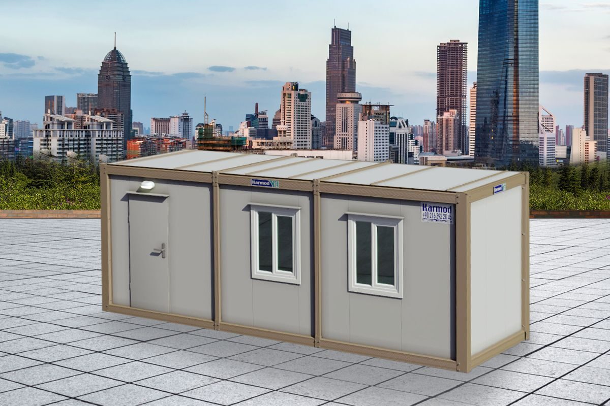K8001 - Sandviç Konteyner 300x700cm ön cephe görünümü