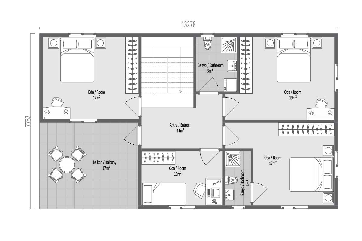 202 m² Prefabrik Villa 4+1 – görünüm 5