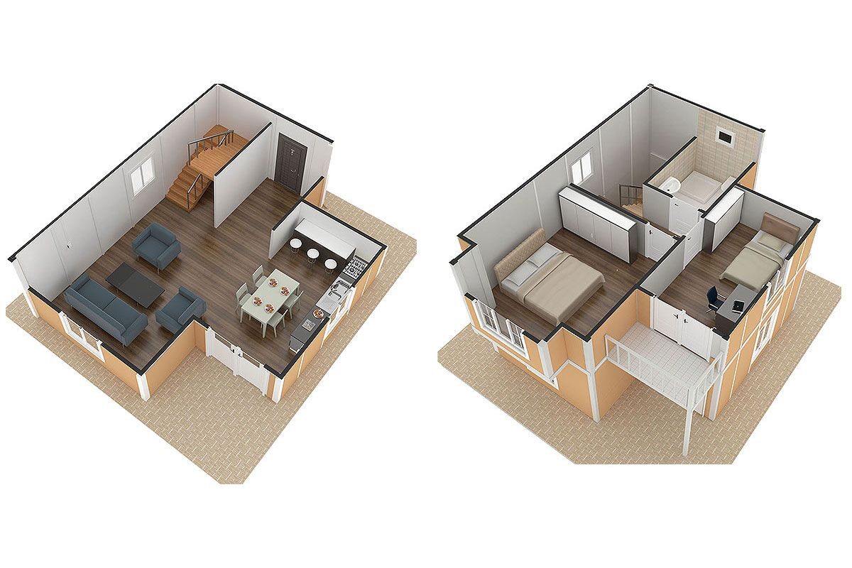 91 m² Prefabrik Villa 2+1 – görünüm 2