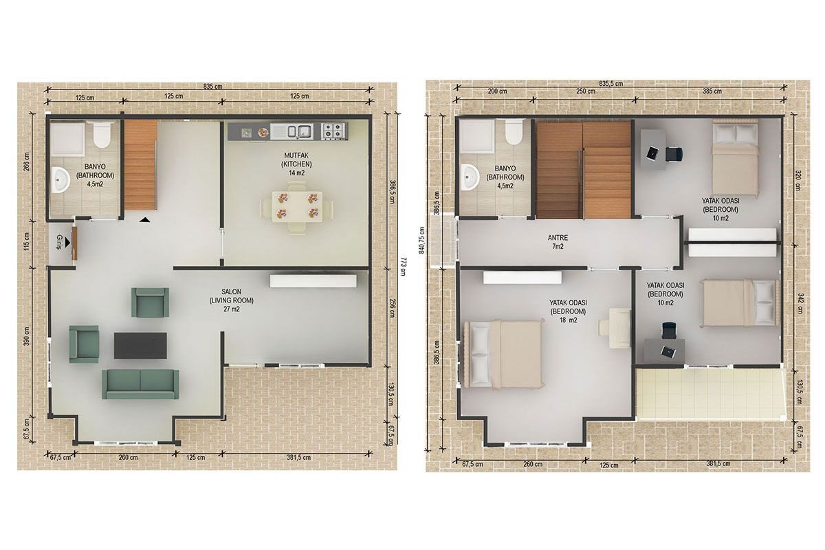 132 m² Prefabrik Villa 3+1 – görünüm 3