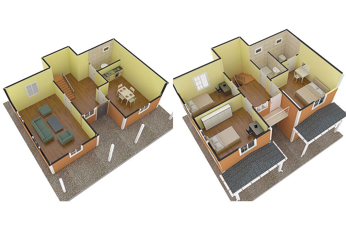 148 m² Prefabrik Villa 3+1 – görünüm 2