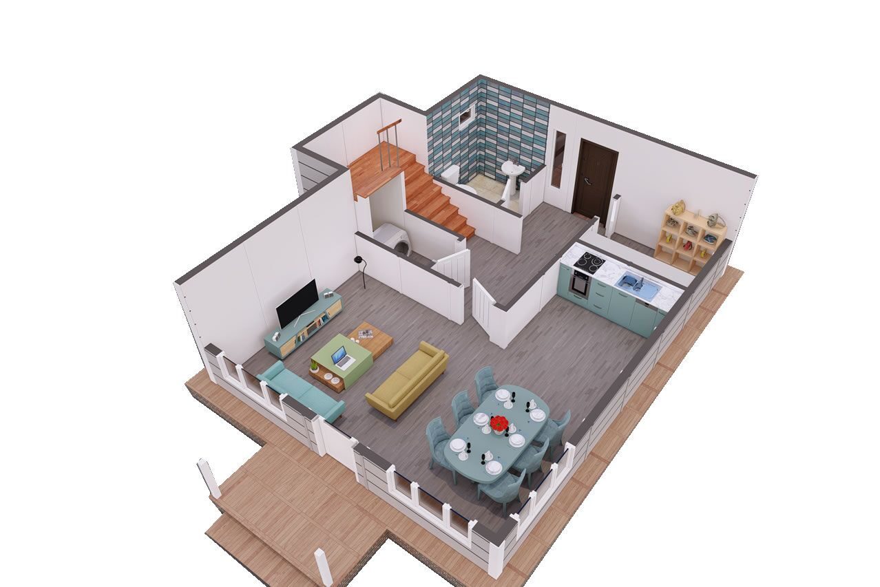 126 m² Prefabrik Villa 4+1 – görünüm 3