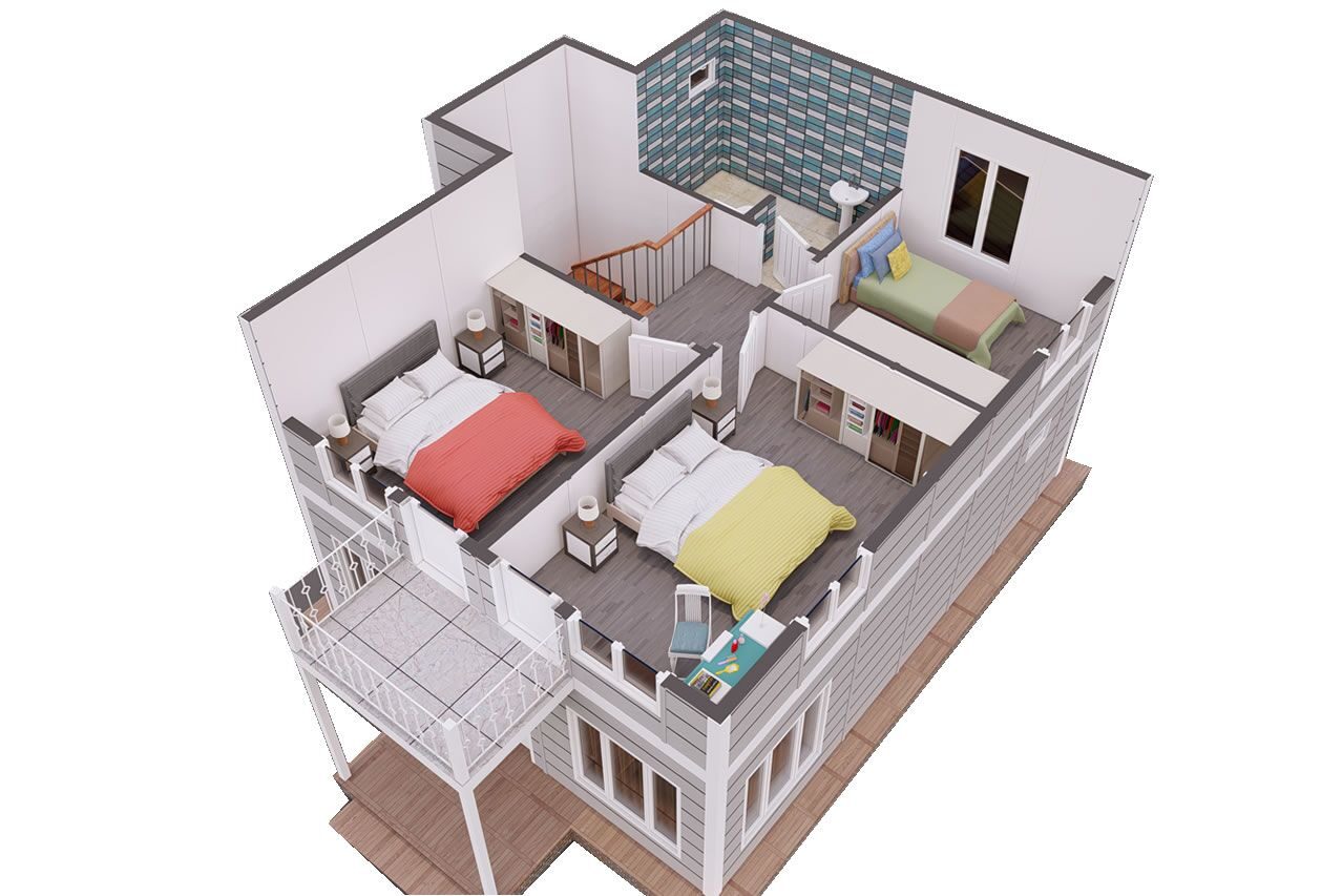 126 m² Prefabrik Villa 4+1 – görünüm 4