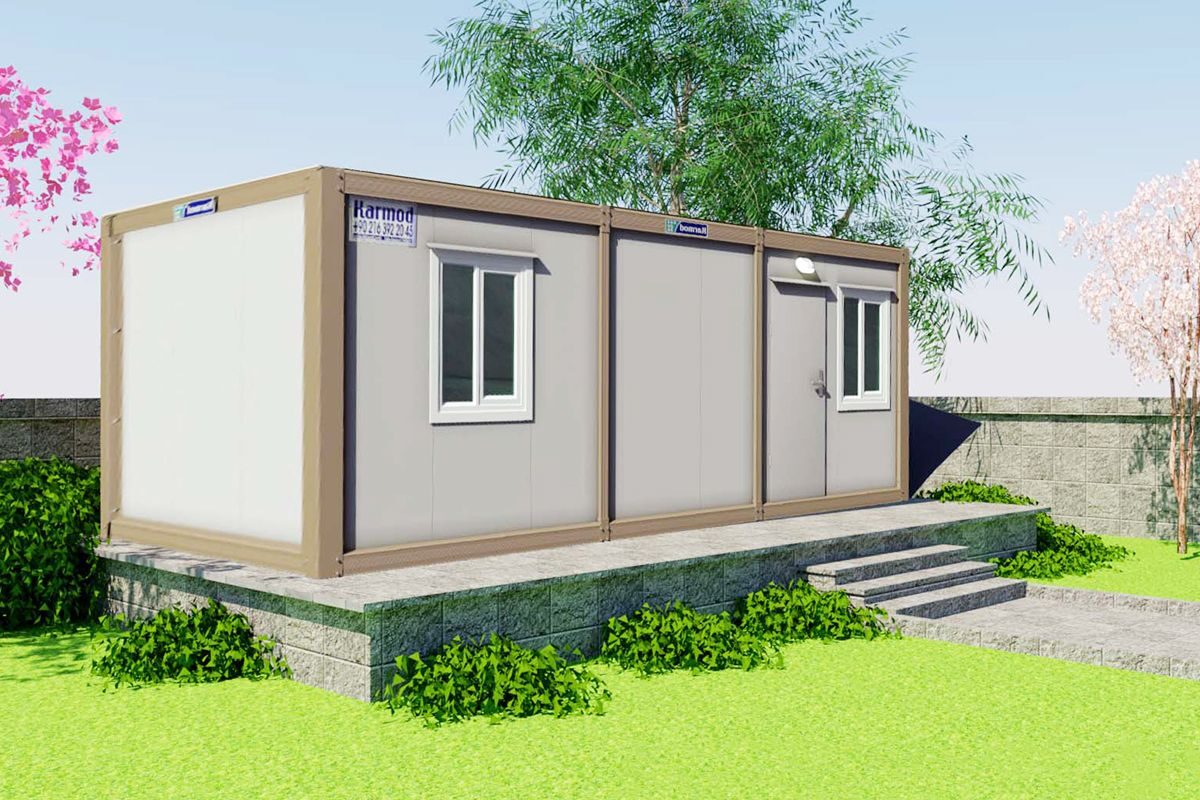 21 m² Konteyner Ev 1+1 ön cephe görünümü