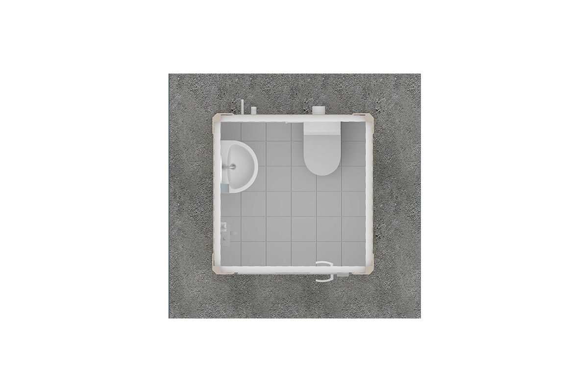 Panel Kabin WC Duş 135x135cm – görünüm 2
