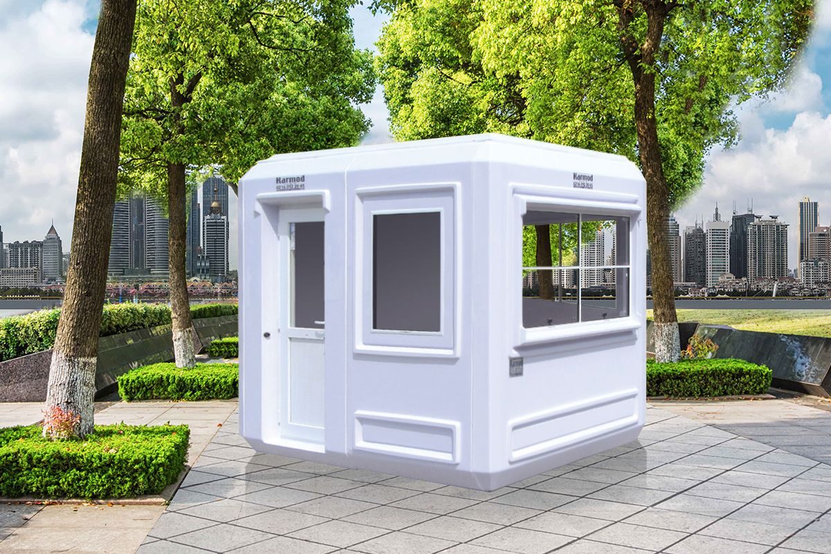 Polyester Kabin 270x270cm ön cephe görünümü