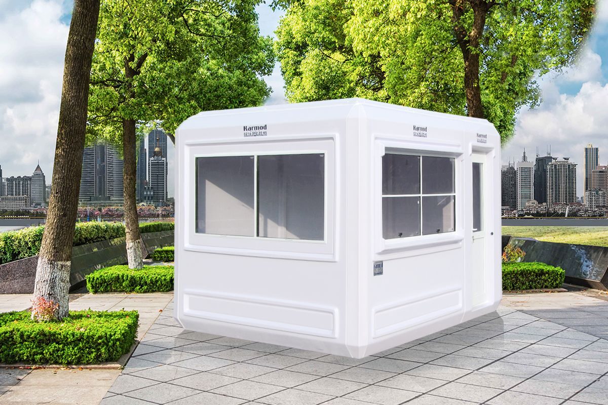 Polyester Kabin 270x390cm ön cephe görünümü
