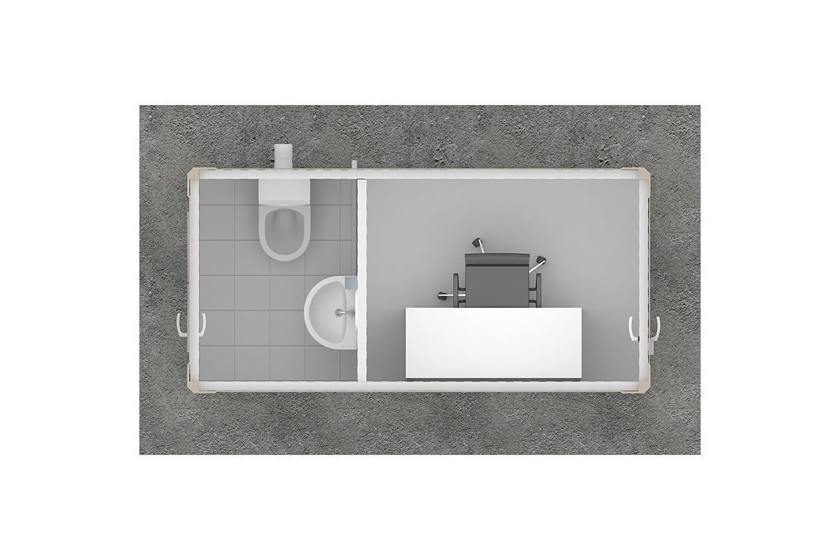 Panel Kabin WC Duş 135x260cm – görünüm 3