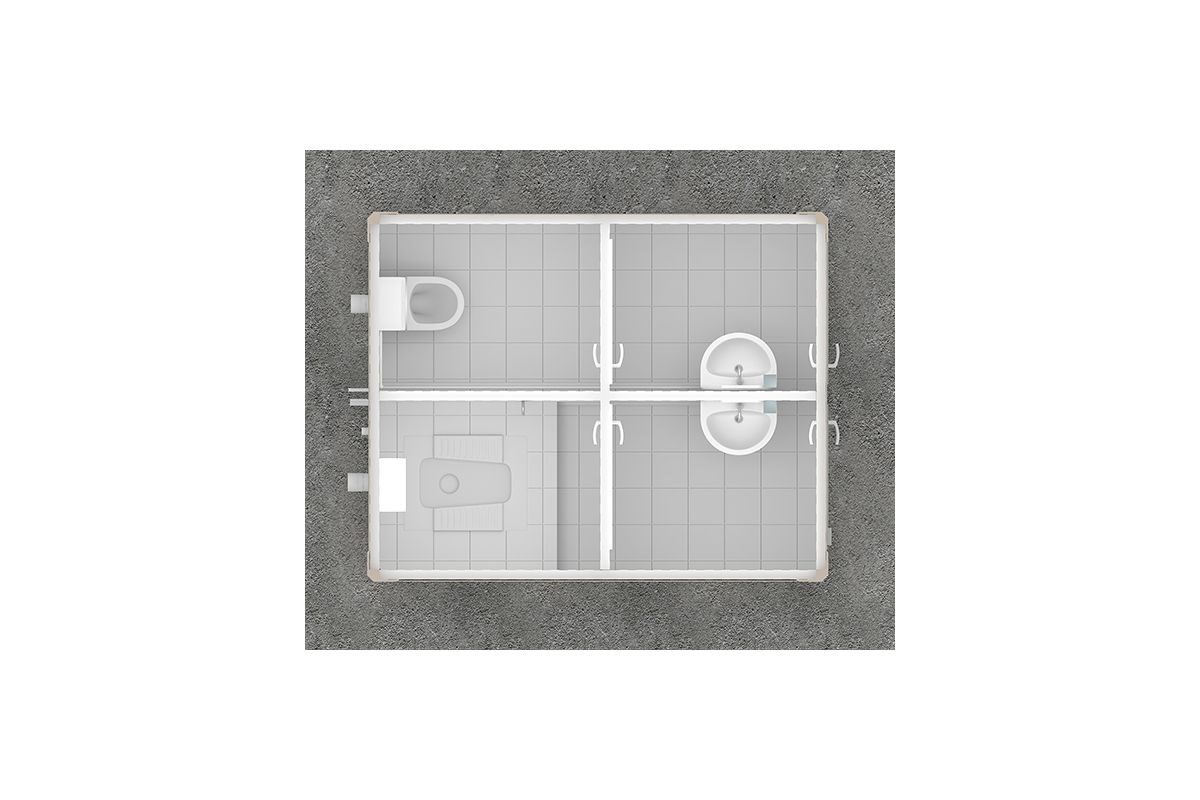 Panel Kabin WC 210x260cm – görünüm 3