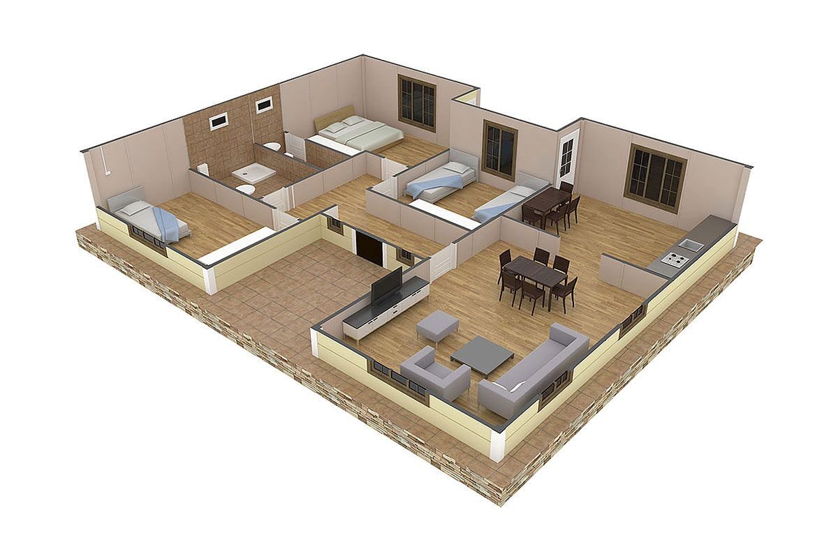 149 m² Prefabrik Ev 3+1 – görünüm 2