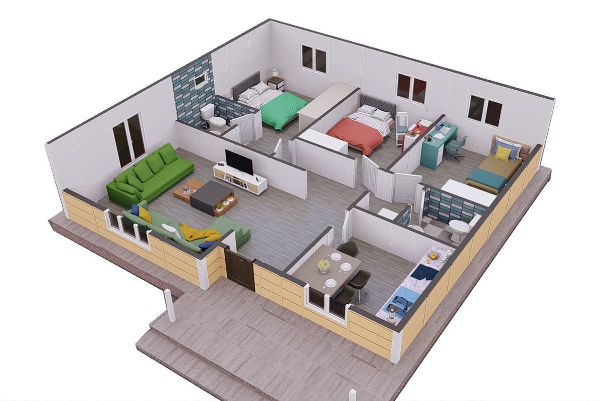 107 m² Çelik Ev 3+1 – görünüm 2