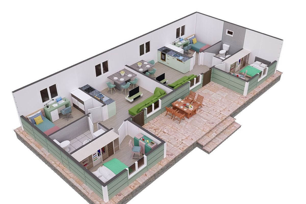 101 m² Çelik Ev 3+1 – görünüm 2