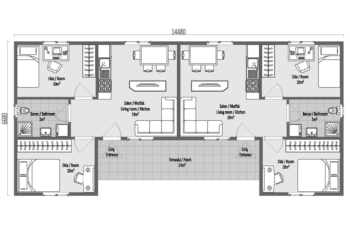 101 m² Çelik Ev 3+1 – görünüm 3