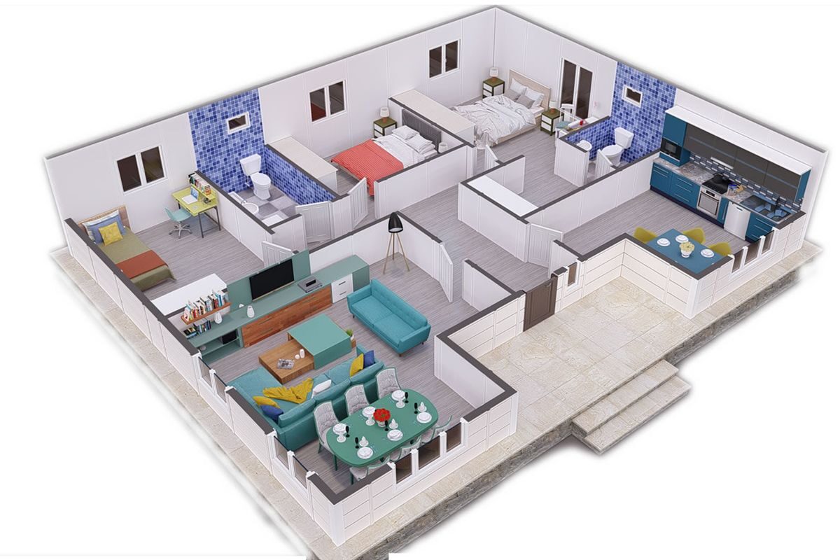 121 m² Çelik Ev 3+1 – görünüm 2