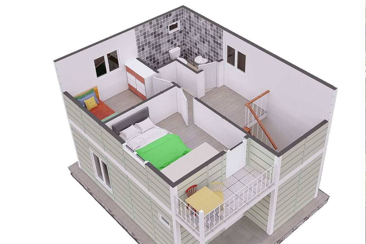 92 m² Çelik Ev 2+1 – görünüm 3