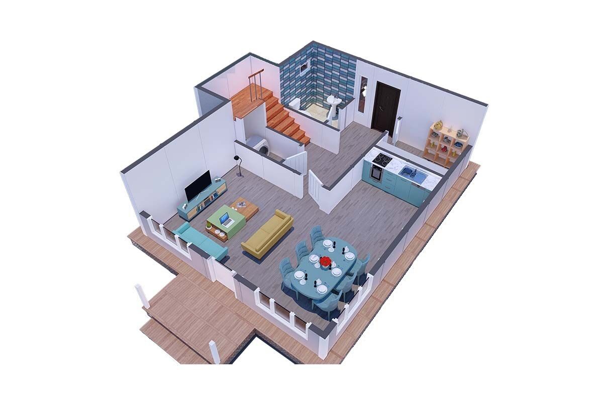 122 m² Çelik Ev 3+1 – görünüm 3