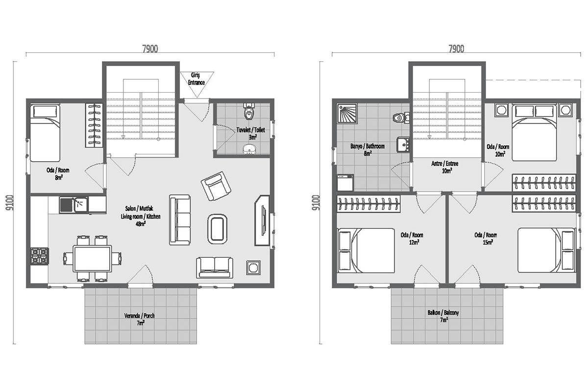 125 m² Çelik Ev 4+1 – görünüm 4