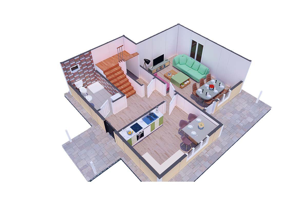 142 m² Çelik Ev 3+1 – görünüm 2