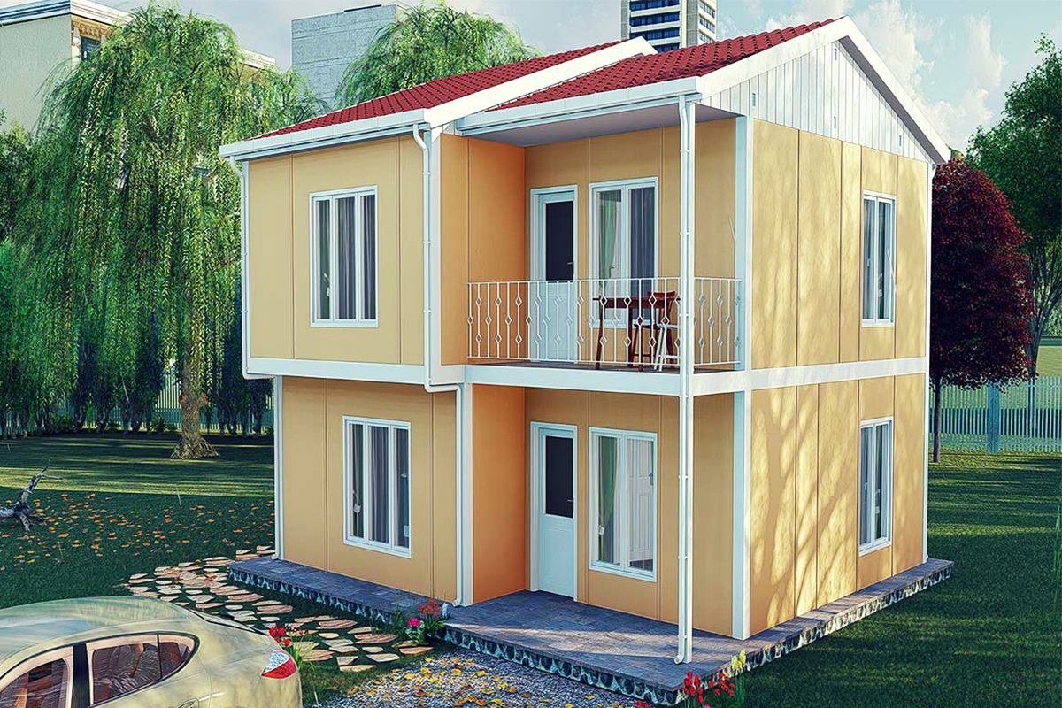 142 m² Çelik Ev 3+1 ön cephe görünümü