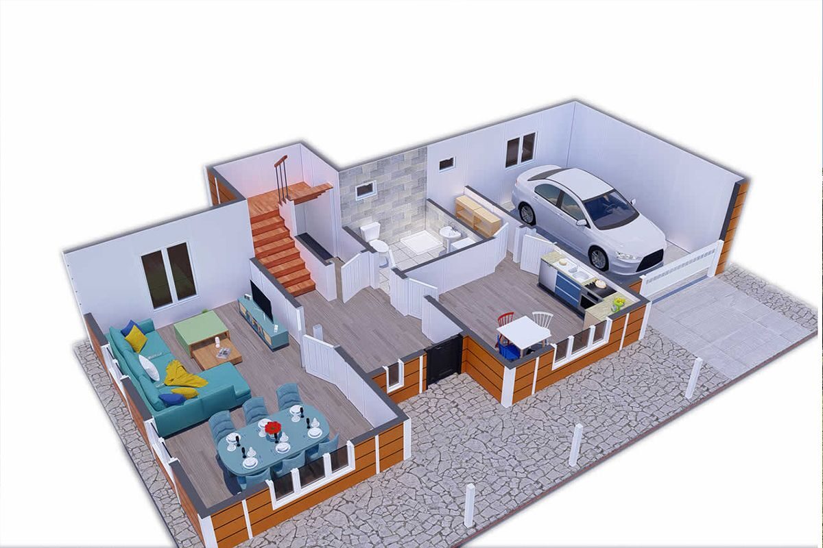 200 m² Çelik Ev 3+1 – görünüm 2