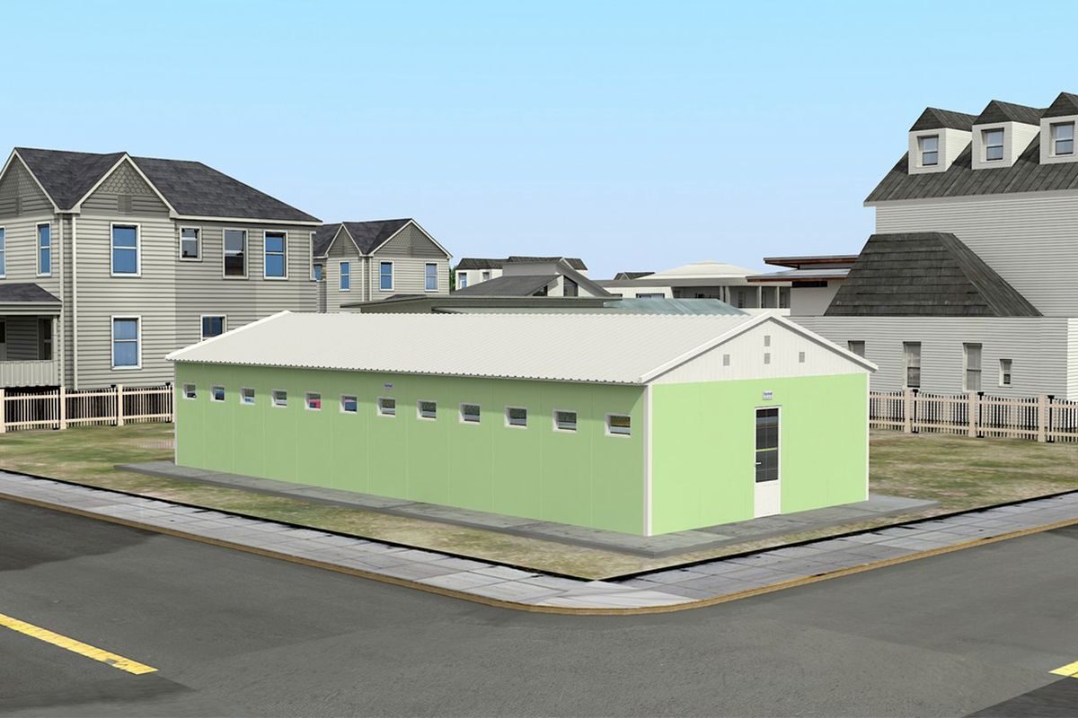 97 m² Prefabrik Banyo ön cephe görünümü
