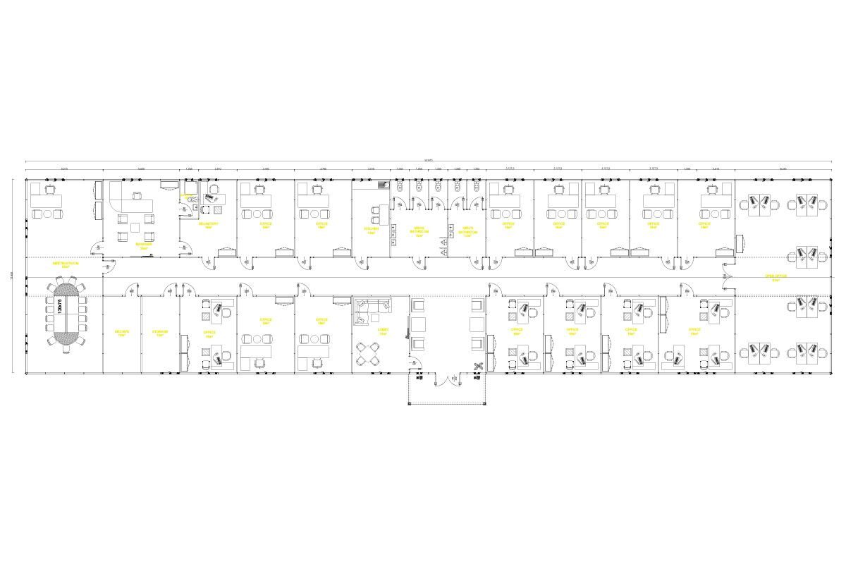 686 m² Prefabrik Ofis – görünüm 2