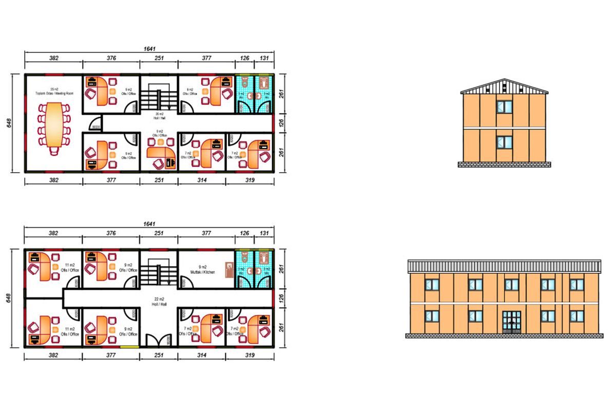 214 m² Prefabrik Ofis – görünüm 4