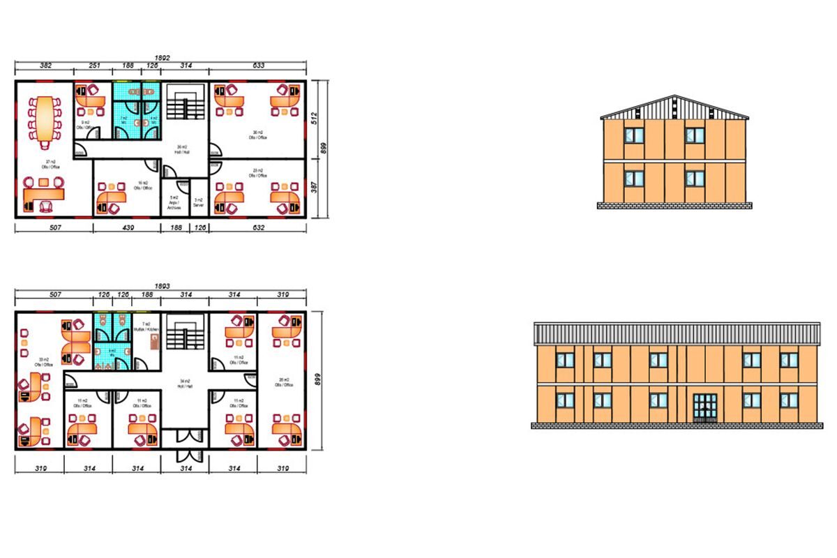 340 m² Prefabrik Ofis – görünüm 4