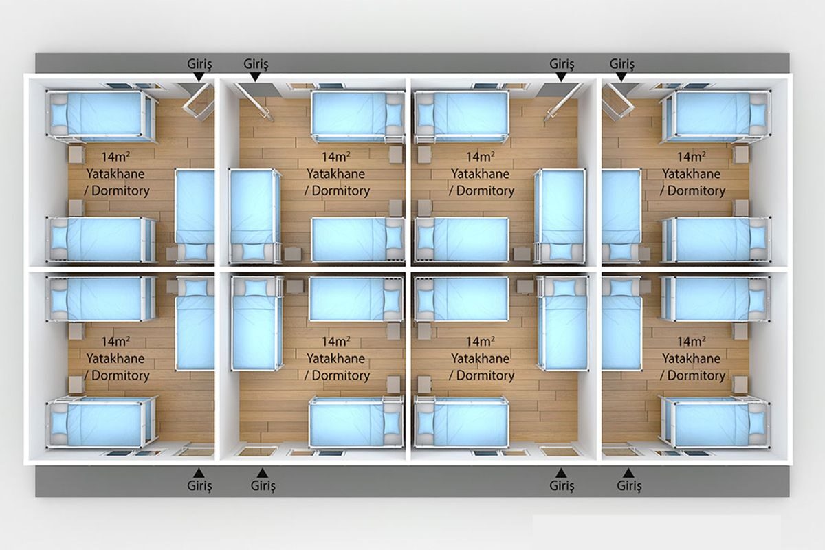 117 m² Prefabrik Yatakhane – görünüm 3