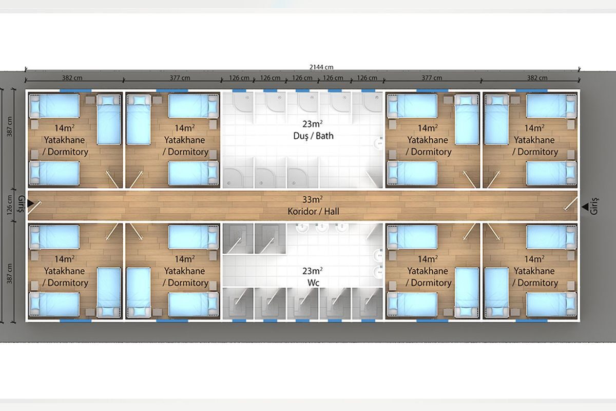 193 m² Prefabrik Yatakhane – görünüm 3
