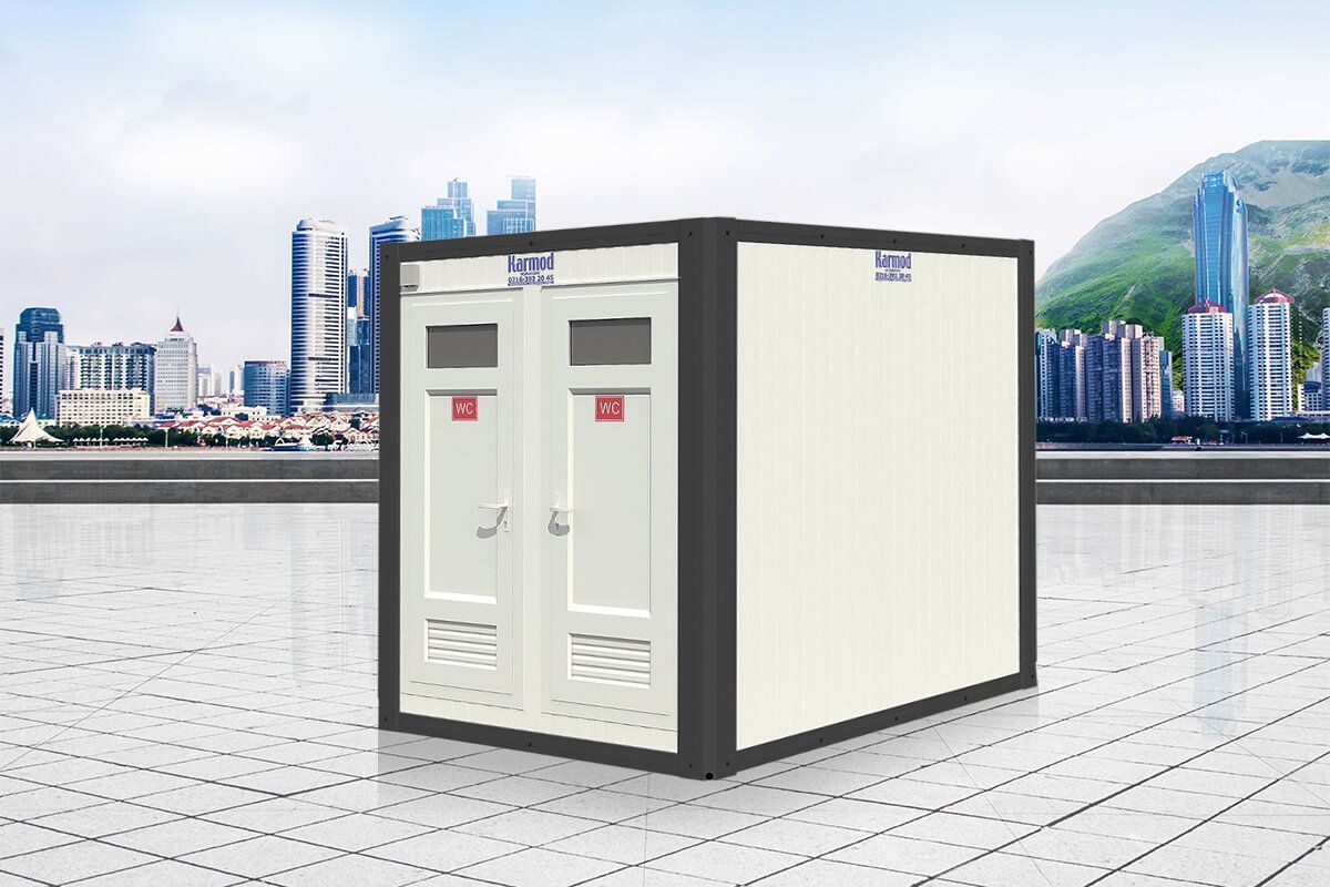 Panel Kabin WC Duş 210x260cm ön cephe görünümü